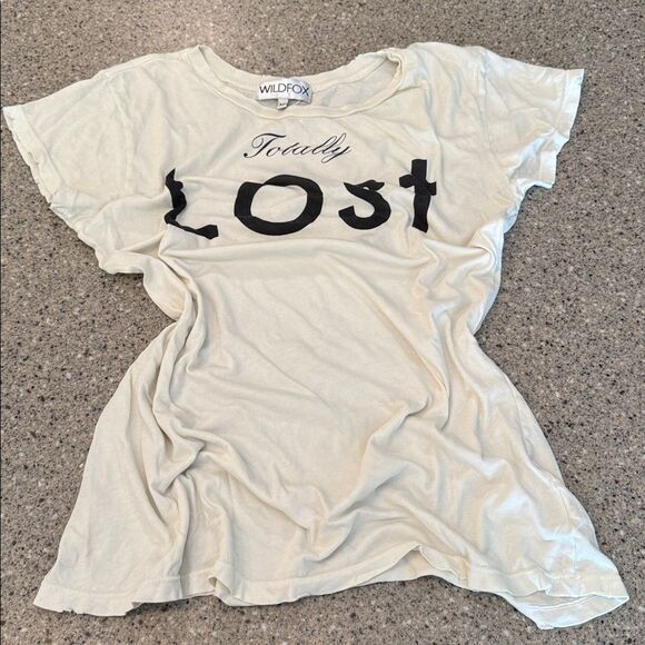 WILDFOX Early 2010s OG Wildfox Era Totally Lost Distressed Tee - Picture 11 of 11